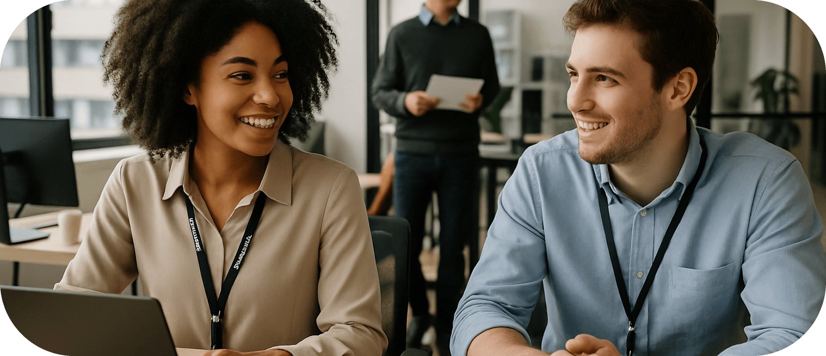 University campus with students